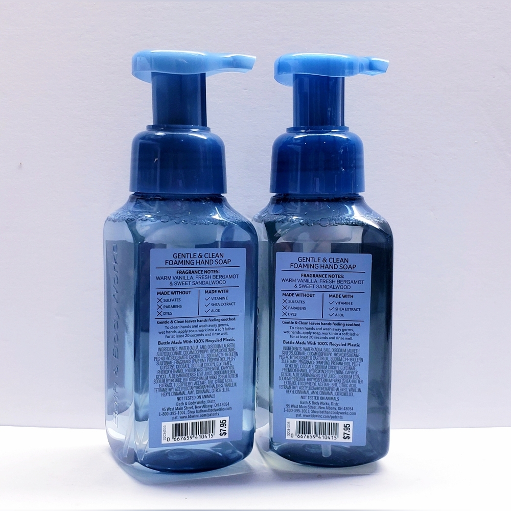 Bath & Body Works MAHOGANY VANILLA Gentle & Clean Foaming Hand Soap (2 Pcs) - Picture 3 of 3